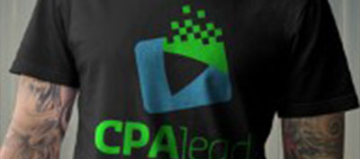 CPAlead T-shirt model